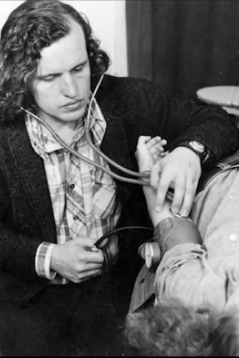 A patient being treated at the Haight Ashbury Free Clinic in the 1960's