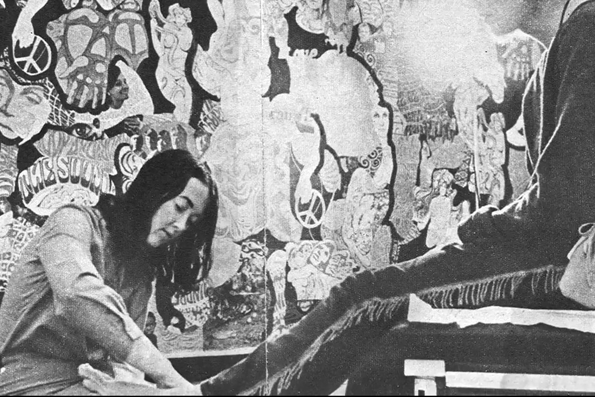 A patient being treated at the Haight Ashbury Free Clinic in the 1960's