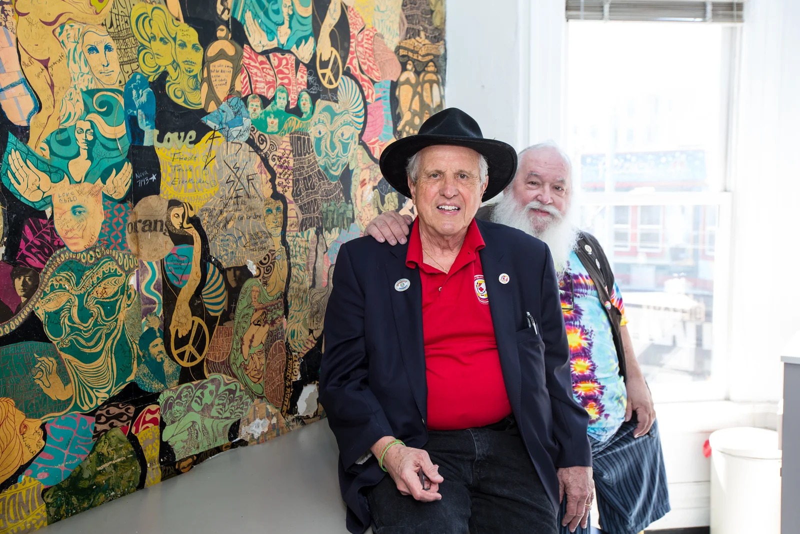 Dr David E Smith, MD & Bob Student in the Haight Ashbury Free Clinic in San Francisco