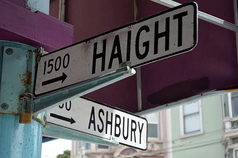 Haight Ashbury Street Sign